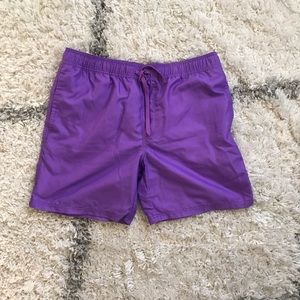 The Rail men’s purple swim trunks